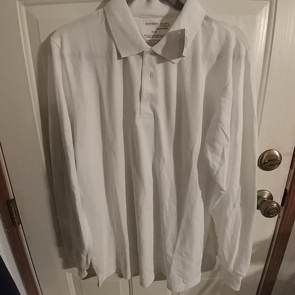 3 Harvic mens long sleeve uniform shirts Sz L